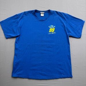 Chase Authentic Carl Edwards Aflac Racing NASCAR Graphic Blue XL T-Shirt